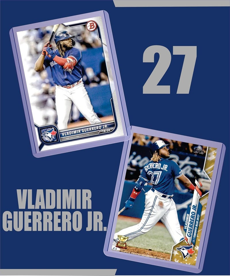 Chaser Vladimir Guerrero Jr. (5) Assorted Baseball Cards Gift Pack - Toronto Blue Jays - Image 2